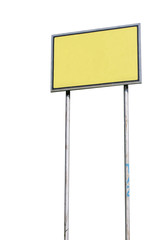 Blank sign isolated