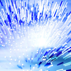 Fibre Optic City Illustration