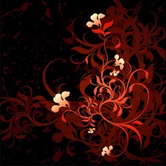 floral grunge background