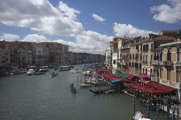 Fototapeta na wymiar venice - view from rialto bridge at grand canal