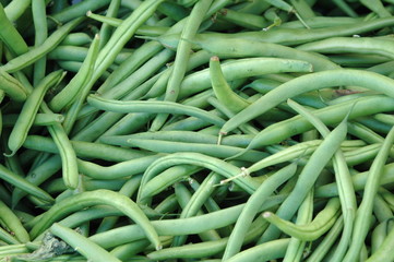 Green beans at a local market.