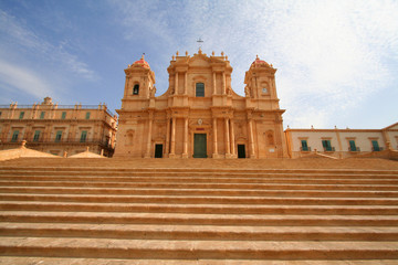 Fototapeta premium Barock Kirche, Noto, Sizilien, Italien
