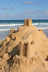 sand castle by the sea