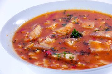 Beef-Bean  Soup with Slices of Beef and Vegetable 3