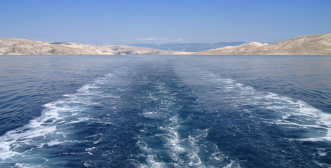 ferry crossing in Croatia (Baska to Rab)