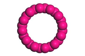 Obraz premium molecules circle