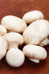 Fototapeta na wymiar Close up of button mushrooms 