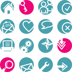 circle basic web icons