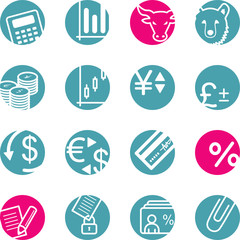 circle finance icons