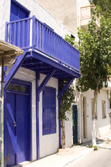 Obraz premium blauer balkon