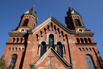 Fototapeta na wymiar Gothic church exterior
