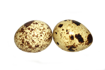 two quail eggs