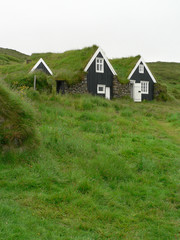 Fototapeta na wymiar Islandzki tradycyjnych farm