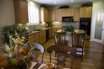 Kitchen viewed from Dining Table