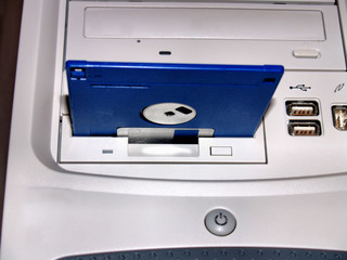 Floppy disc in drive
