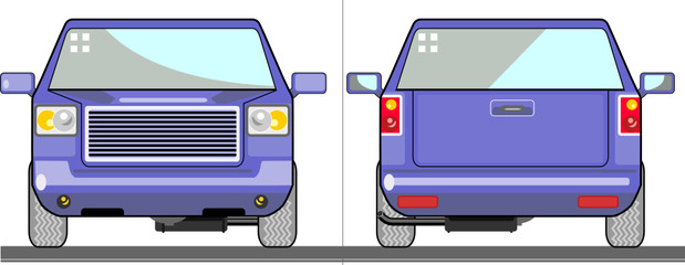 Blue pickup truck © Redwater Vectors
