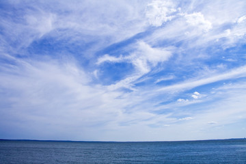 Fototapeta na wymiar Cloud over ocean