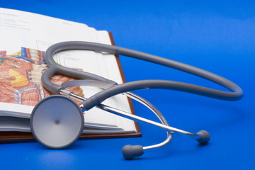Stethoscope on a book