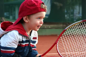 Fotobehang tennis boy © Snezana Skundric