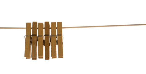 Wooden pegs