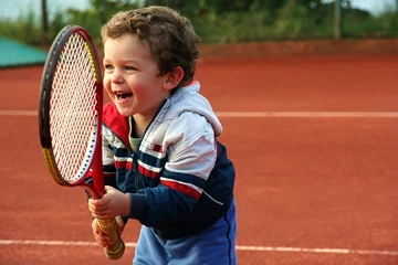 Fotobehang tennis boy © Snezana Skundric