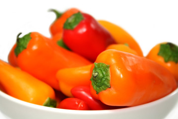 Fototapeta na wymiar Tri Colored Peppers