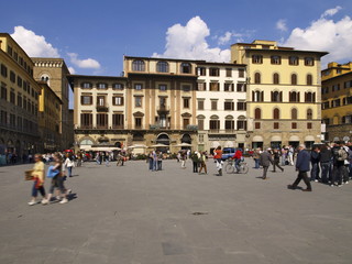Fototapeta na wymiar Piazza della Signoria w Florencja Italien