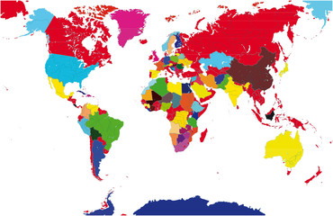 Fototapeta na wymiar carte mondiale