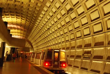 Papier Peint photo autocollant Lieux américains Station de métro Rosslyn près de Washington DC et de Georgetown