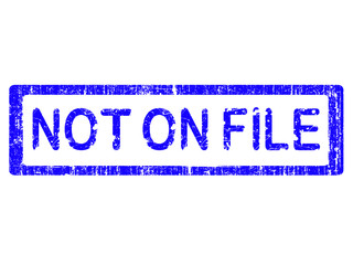 Grunge Stamp - NOT ON FILE