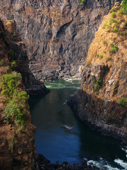 Canyon of Zambezi river near Victoria Falls, Zimbabwe
