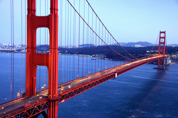 Golden Gate Bridge, San Francisco California, USA - obrazy, fototapety, plakaty