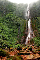 Grande Chute de Carbet, île de la Guadeloupe.