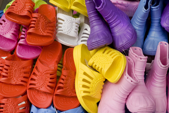 plastic shoes