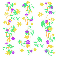 Fototapeta na wymiar spring flowers illustration