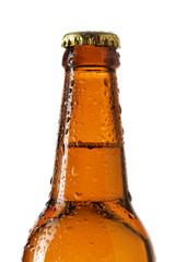 Neck of beer bottle