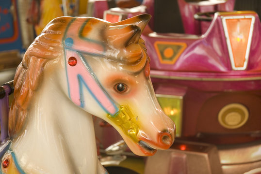 horse in the merry-go-round