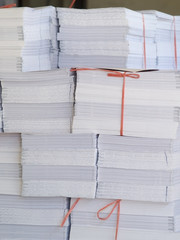 Piles of paper