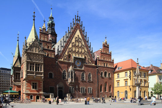 Fototapeta City Hall in Wroclaw (Poland)
