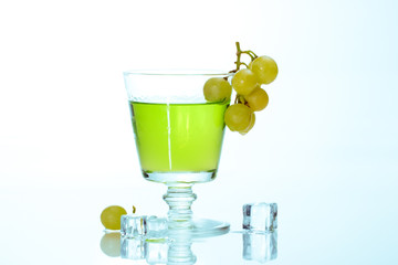 Grapes dipped into liquor