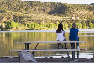 Friends on Table Palisades Lake