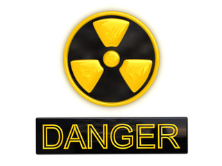 Fototapeta premium Danger radioactive sign