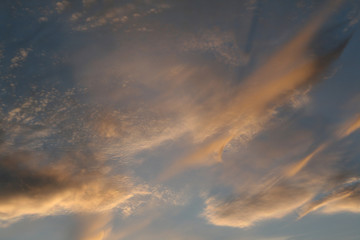 Fototapeta na wymiar clouds evening