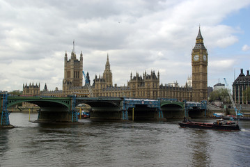 Fototapeta na wymiar Big Ben - Great Bell - London - Pałac Westminsterski