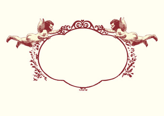 frame with two herubs