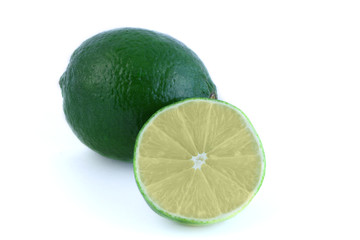 healthy green lime fruit