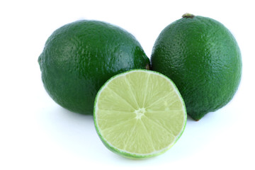 healthy green lime fruit