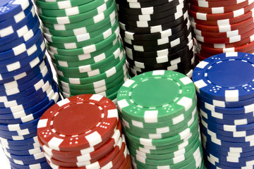 Casino gambling chips