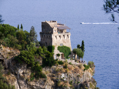 Maiori tower on the coast amalfitana