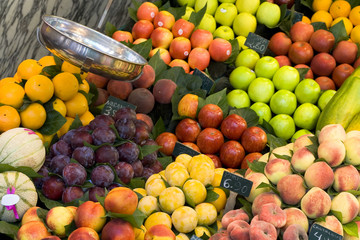 fruit stall in barcelona
